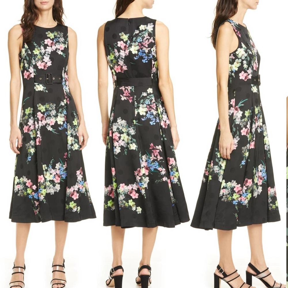 Ted Baker Camylle pergola print MIDI Dress